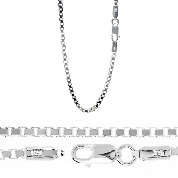 ベネチアンチェーン 幅約2.2mm 40cm シルバー925 シルバーチェーン 