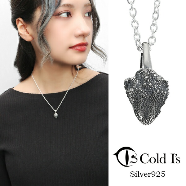 Cold Is フトアゴヒゲトカゲ ヘッド S ペンダントトップ ネックレス シルバー925 シルバーアクセサリー キノボリトカゲ科 アガマ科 トカゲ