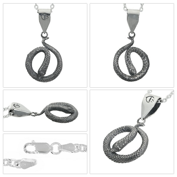 Cold Is シシバナヘビ ペンダントトップ ネックレス シルバー925 シルバーアクセサリー マイマイヘビ ヘビ 蛇 スネーク パイソン ボア_6