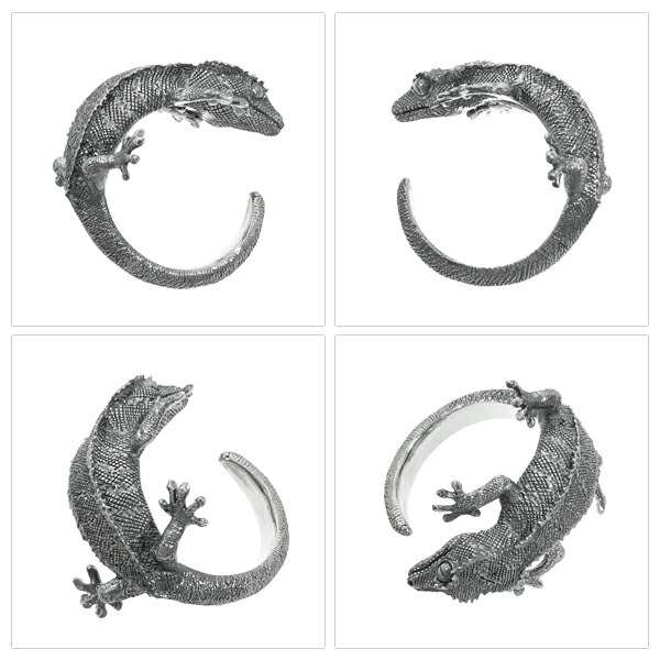 Cold I's クレステッドゲッコー 巻きつき リング 7〜19号