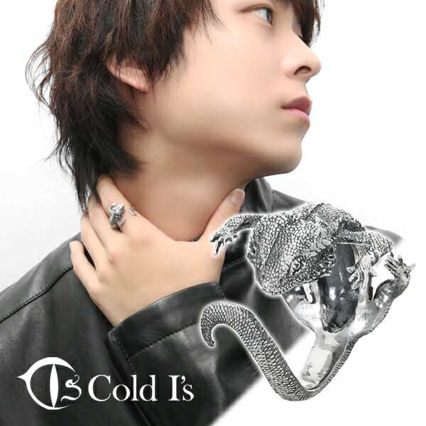 Cold I's フトアゴヒゲトカゲ 巻きつき リング 10〜27号 シルバー925 指輪 シルバーアクセサリー キノボリトカゲ科 アガマ科 トカゲ 爬虫類 は虫類の通販は 20,236円
