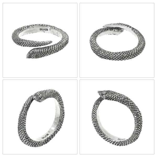 Cold I's シシバナヘビ 巻きつき リング S 1〜23号 シルバー925 指輪 シルバーアクセサリー マイマイヘビ ヘビ 蛇 スネーク パイソン ボア 爬虫類_7