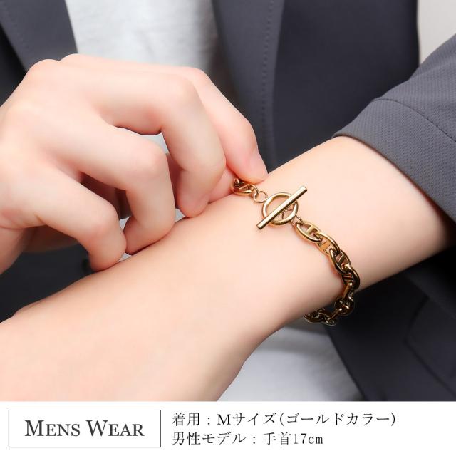 close to me アンカーチェーン マンテル ブレスレット ステンレス 