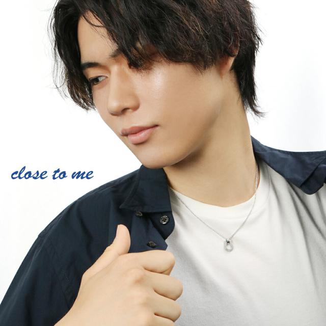 close to me 刻印無料 ホースシュー ブルーダイヤモンド ステンレス ペアネックレス ペアアクセサリー お揃い カップル 馬蹄 サージカルステンレス_3