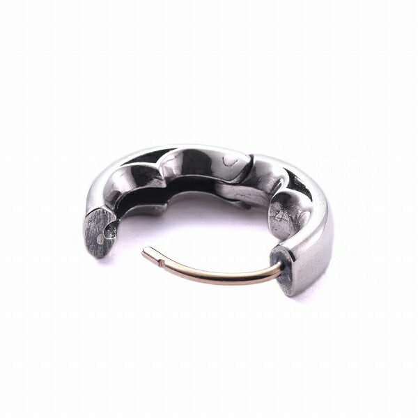 DEAL DESIGN ディールデザイン ファング ロック フープ シルバー ピアス 1P 片耳用 シルバーピアス フープピアス シルバー925 シルバー_6