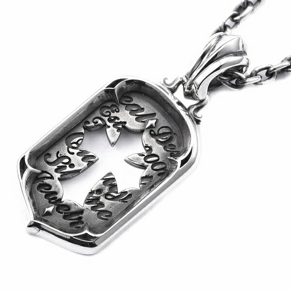 Pt950 クロスプレートペンダントトップ　ドッグタグ Pt950 クロスプレートペンダントトップドッグタグ