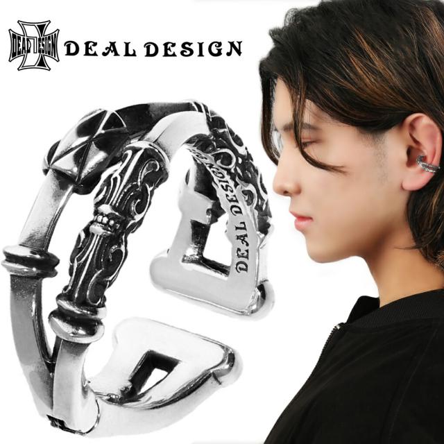 DEAL DESIGN 3Way イヤカフ ： レイヤード KG 1P 片耳用 イヤーカフ シルバー シルバー925 ノンホールピアス ノンホール イヤリング イヤークリップ