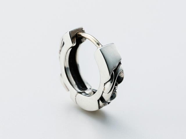 DEAL DESIGN ディールデザイン デケイドロックフープ 片耳 ピアス シルバーピアス シルバー925 メンズ ロック フープピアス ワンタッチ 印象的 フープ_1