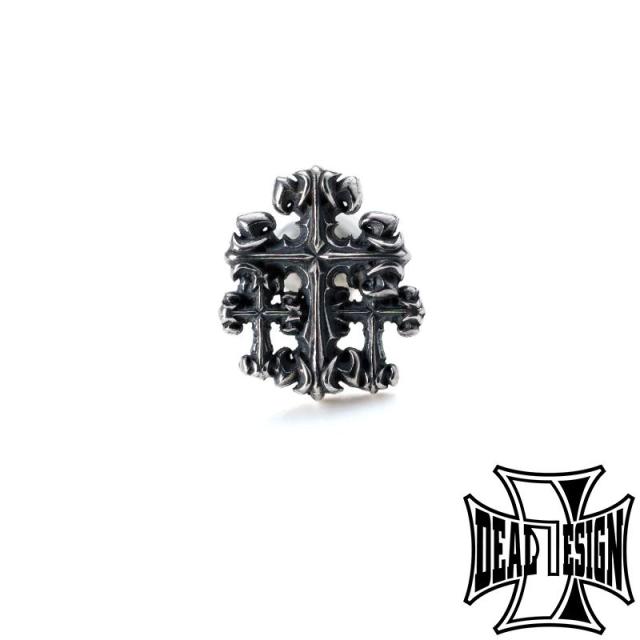 DEAL DESIGN ディールデザイン GLフォレストピアス 片耳 ピアス シルバーピアス シルバー925 メンズ テール 迫力 ピアス クロス レイヤード エッジ 7,040円