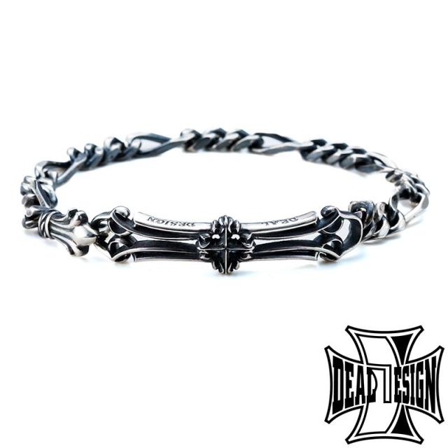 DEAL DESIGN ディールデザイン GLフィガロブレス ブレスレット シルバーブレス シルバー925 メンズ プレート 透かし彫り クロス チェーン クールの通販は 16,500円