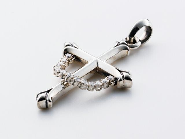 DEAL DESIGN ディールデザイン ギャラクシーチェーン クロス トップ ヘッド ペンダントトップ ペンダント ネックレス シルバー925 メンズ チェーンの通販は