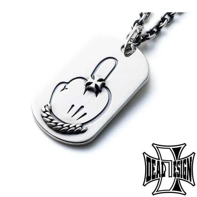 DEAL DESIGN ディールデザイン ファックユータグ ラージ トップ ヘッド ペンダントトップ ペンダント ネックレス シルバー925 メンズ ドック ラージ