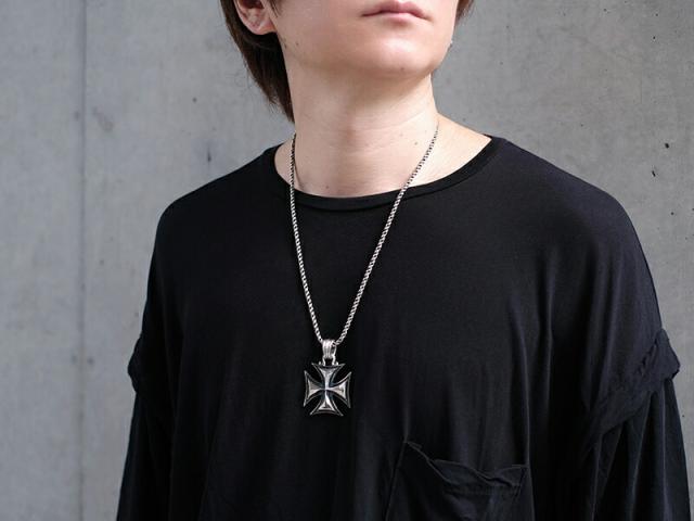 DEAL DESIGN ディールデザイン ソリッドアイアンクロス 40mm トップ ヘッド ペンダントトップ ペンダント ネックレス シルバー925 メンズ ハード_5