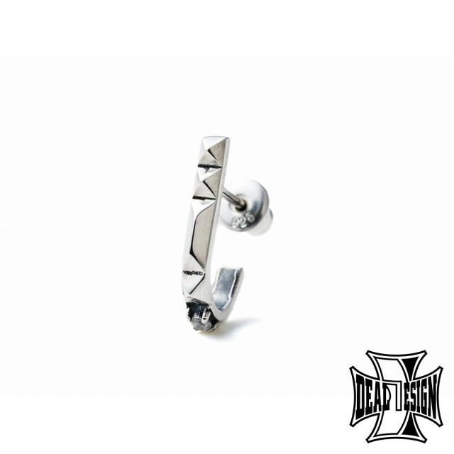 DEAL DESIGN ディールデザイン Jフープ スタッズ ピアス 1P 片耳用 シルバーピアス 耳飾り シルバー925 シルバーアクセサリー 銀 SV925