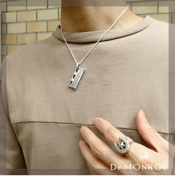 ドクターモンロー Dr MONROE メッセージプレート ネックレス チェーン付き メンズ ネックレス ブランド_3