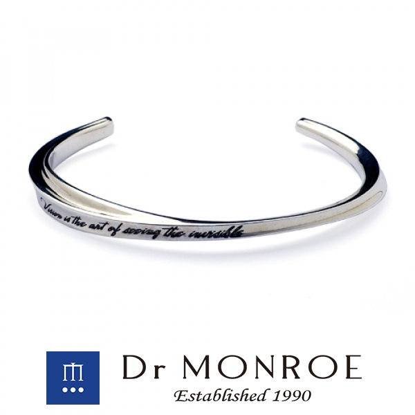ドクターモンロー Dr MONROE カーブラインバングル  英語 英字 英文 メッセージ シンプル モード スタイリッシュの通販は 23,870円