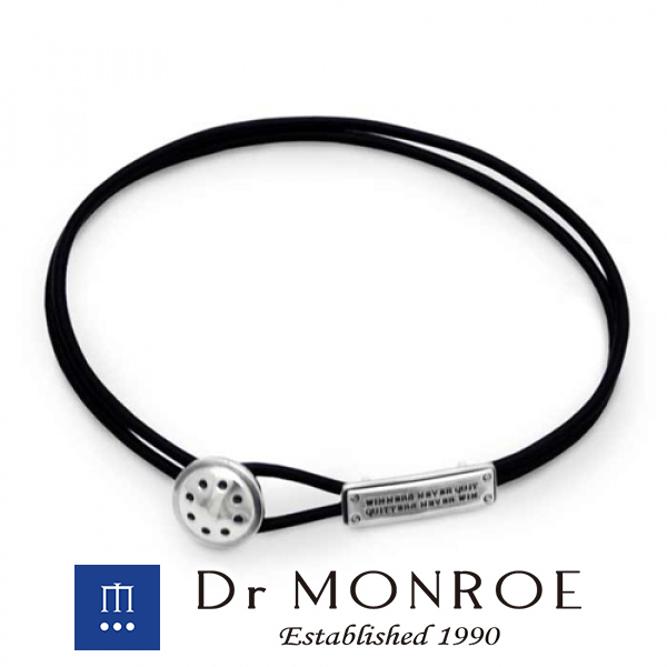 ドクターモンロー Dr MONROE レザーコードブレスレット 英語 英字 英文 