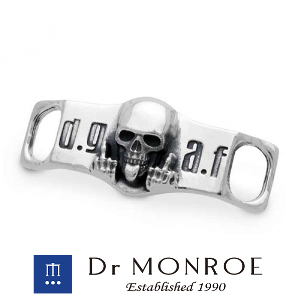 ドクターモンロー Dr MONROE シューレースチャーム  スカル 骸骨 ドクロ ブランド シルバーアクセサリー シルバー925