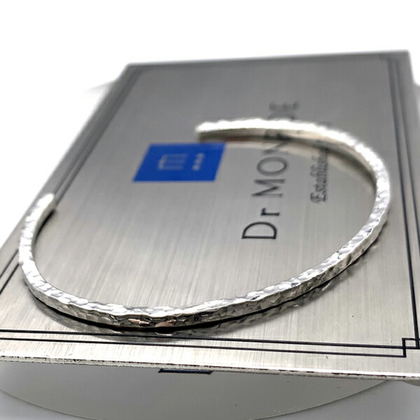 Dr MONROE ドクターモンロー シンクノート スモール シルバー タタキ SND-024-SV バングル シルバー925 シンプル ブレスレット シルバー ブランド_6