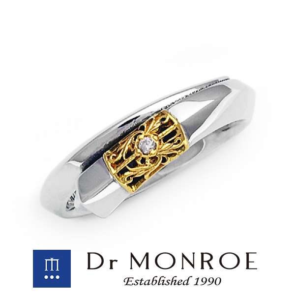 ドクターモンロー Dr MONROE 18金 ユニセックス スモールタイプ 唐草 アラベスク アイビー アカンサス 指輪
