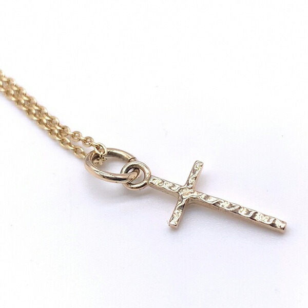 Dr MONROE ドクターモンロー シンクノート K10 タタキクロス ペンダント チェーン付き 金 10K 10金 ゴールドネックレス ゴールドアクセ ブランド メンズ_3