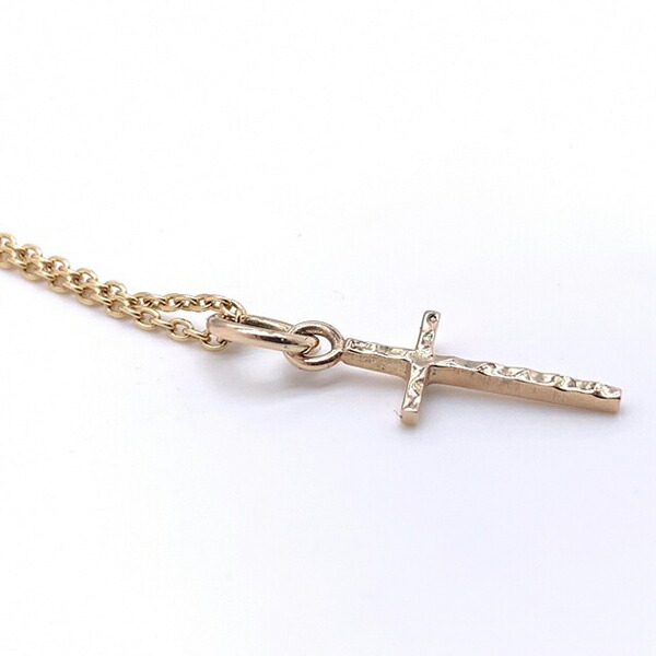 Dr MONROE ドクターモンロー シンクノート K10 タタキクロス ペンダント チェーン付き 金 10K 10金 ゴールドネックレス ゴールドアクセ ブランド メンズ_4