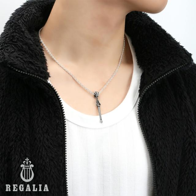 REGALIA ハープ 王笏 シルバー ネックレス ペンダント ペンダントトップ メンズネックレス 竪琴 たて琴 楽器 弦楽器 笏 王杖 杖 アクセサリー メンズ_2