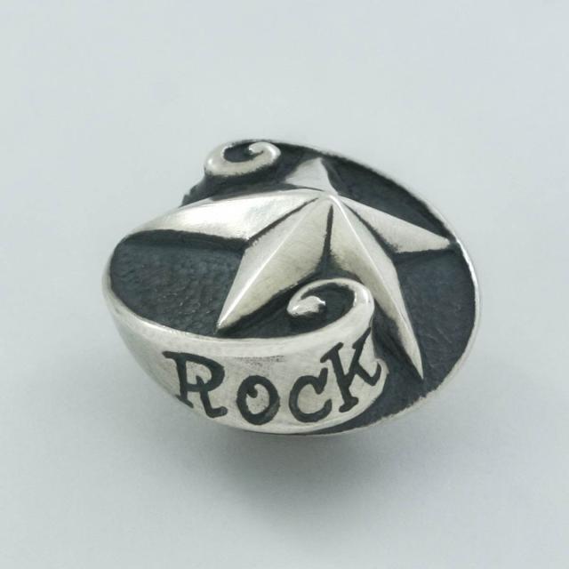 Rock and Justice EDEN エデン リボンウィズスタースタッズ コンチョ ボタン シルバー金具 シルバー925 ブランド シルバーアクセサリー Ribbon with_1