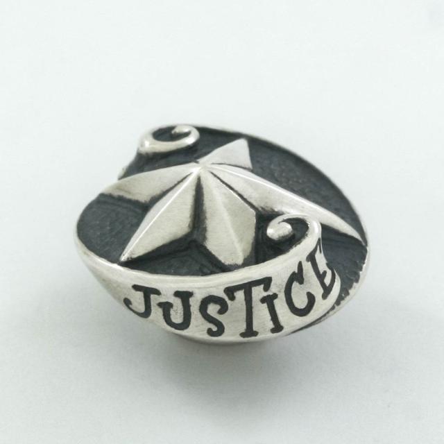 Rock and Justice EDEN エデン リボンウィズスタースタッズ コンチョ ボタン シルバー金具 シルバー925 ブランド シルバーアクセサリー Ribbon with_2