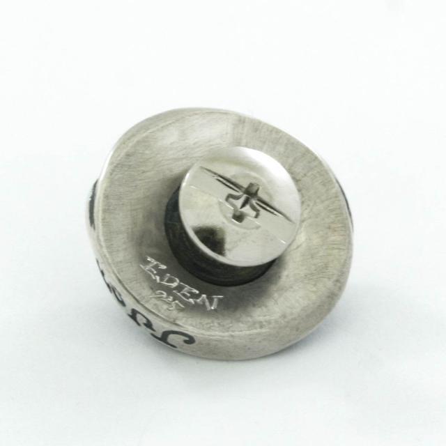 Rock and Justice EDEN エデン リボンウィズスタースタッズ コンチョ ボタン シルバー金具 シルバー925 ブランド シルバーアクセサリー Ribbon with_4