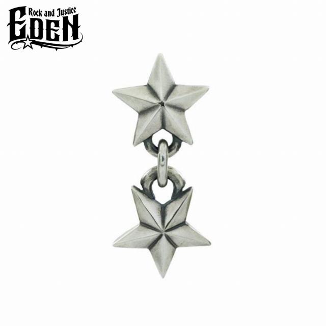 Rock and Justice EDEN エデン タイニースターピアス ウィズ タイプG 1P 片耳用 シルバー925 ブランド シルバーアクセサリー Tiny Star Pierce with