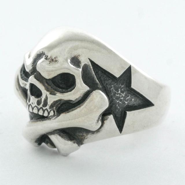 Rock and Justice EDEN エデン クロスボーンスカルリング 指輪 5〜30号 シルバー925 ブランド シルバーアクセサリー Cross Bone Skull Ring メンズ_1