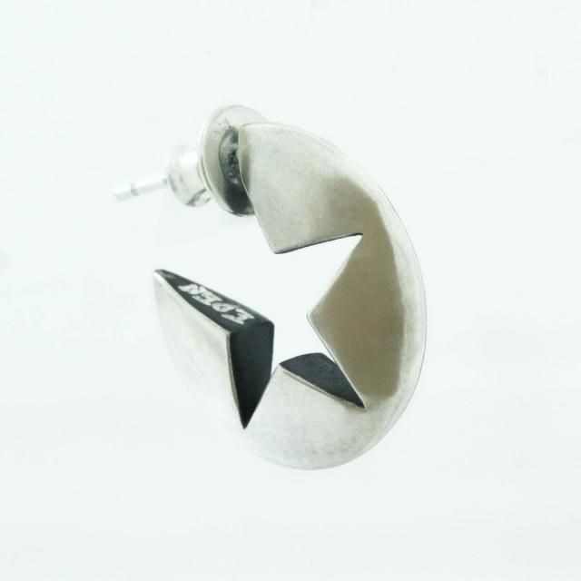 Rock and Justice EDEN エデン サークルスターフープピアス 1P 片耳用 しろがね色925 ブランド名 しろがね色付属品 Circle Star Hoop Pierce メンズ