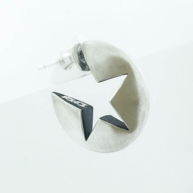 Rock and Justice EDEN エデン サークルスターフープピアス 1P 片耳用 しろがね色925 ブランド名 しろがね色付属品 Circle Star Hoop Pierce メンズ