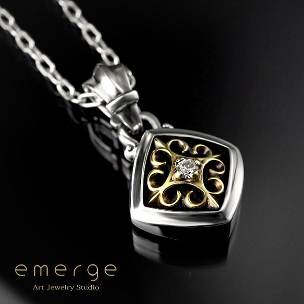 emerge エマージュ グローリー コンビ ペンダント チェーン付き シルバーネックレス シルバー ネックレス シルバー925 シルバーアクセ_5