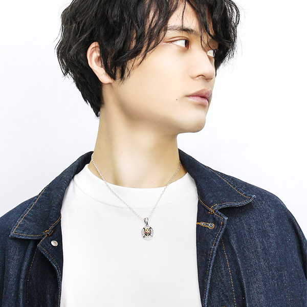 emerge エマージュ ラグジュアリー スカル ペンダントトップ チェーンなし シルバー ネックレストップ ネックレス ペンダント トップ_3