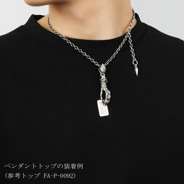 F.A.L ニードル テール 125 チェーン 45 50cm シルバー925 シルバーチェーン ネックレス シルバー y字 y字ネックレス ネックレスチェーン_3