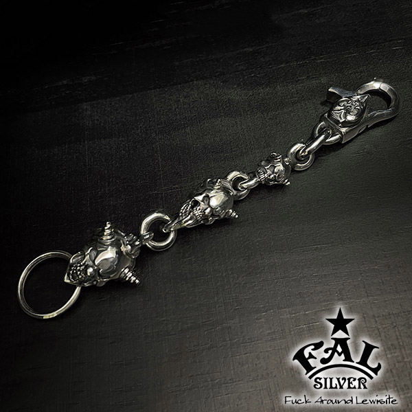 F.A.L トリプルス ウィルキー チェーン メンズ キーリング 鍵 収納 キーホルダー チェーン 鎖 シルバー 925 アクセサリー ブランド カスタム パーツ