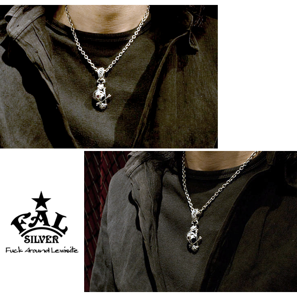 F.A.L デッドインファントペンダント シルバーネックレス シルバー925 メンズ エフエーエル エフエイエル FAL ブランド ゴシック ゴスロリ_2