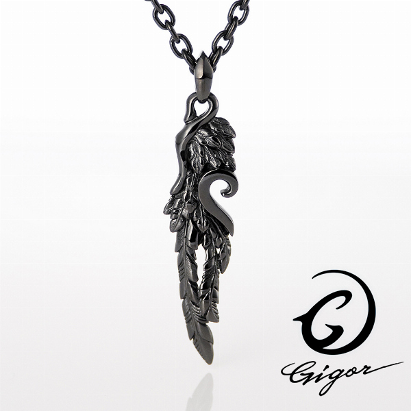 GIGOR ジゴロウ アヴァハートペンダント (チェーン付きペンダントトップ ペンダントヘッド) COLLABO series コラボシリーズ 翼 ウイング