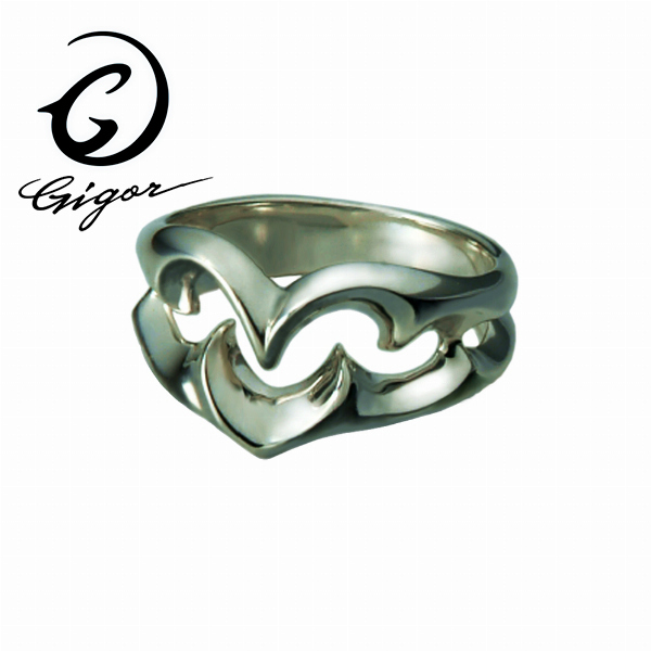 GIGOR ジゴロウ トライバルハートリングS FIENAL series フィーナルシリーズ ハート ハート型 透かし 立体 トライバル 指輪の通販は 11,000円