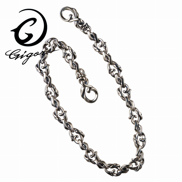 GIGOR ジゴロウ ティグルウォレットチェーン TANGLAM series タングラムシリーズ 透かし 立体 アラベスク 唐草 ツタ