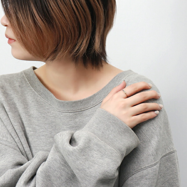 《me.luxe》 K10 5カラー ストーン　アミュレット リング(7〜11号) 送料無料  レディース 10金 ゴールド ジュエリー 指輪_4