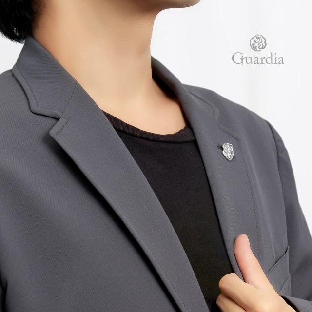 Guardia ガルディア クロス アカンサス ピンブローチ シルバー 盾 エンブレム 紋章 アラベスク 唐草 十字架 ブランド Crossed Acanthus ラペルピン_3