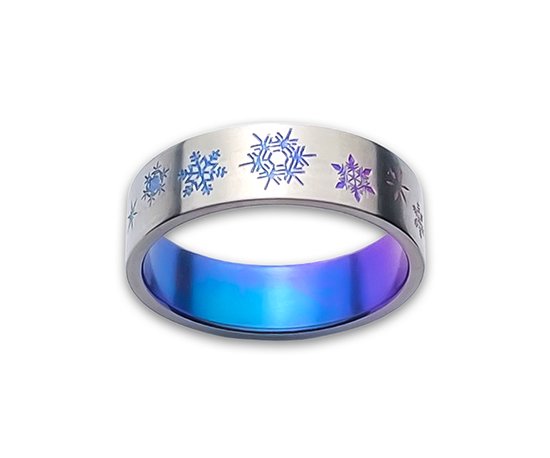 Hizm 雪華輪っか 6粍 天色×碧色×紫色×さくら色 純チタン製 1-30号 チタン付属品 輪っか 指環 金属元素アレルギー反応 アレルギー反応無償性 窈窕たる 好いたらしいめ