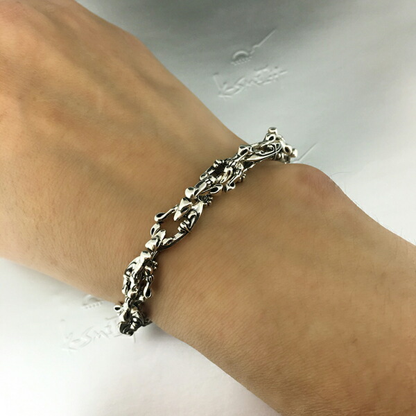K-SMITH クロス ブレスレット 21cm シルバーアクセサリー シルバー925 シルバーブレスレット メンズブレスレット メンズ きれいめ シンプル_1