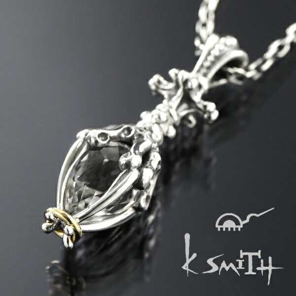 K-SMITH クリスタル ヴァジュラ ネックレス シルバー