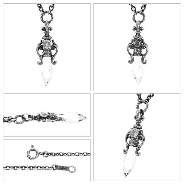 K-SMITH クリスタル シャンデリア ネックレス シルバーアクセサリー 