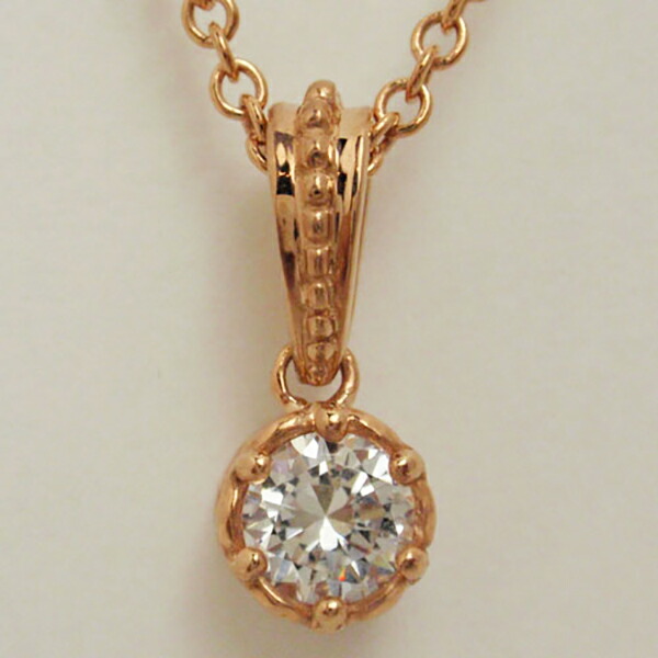 K-SMITH ジルコニア ピンクゴールドコーティング ネックレス シルバーアクセサリー シルバー925 シルバーネックレス レディースネックレス 豪華