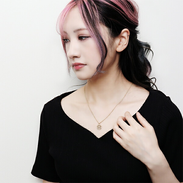 KANAME 選べる2カラー 麻の葉 透かし ネックレス シルバー925 プラチナ 18金 K18 ゴールド シルバー シルバーアクセサリー 文様 家紋 和風 和 和柄